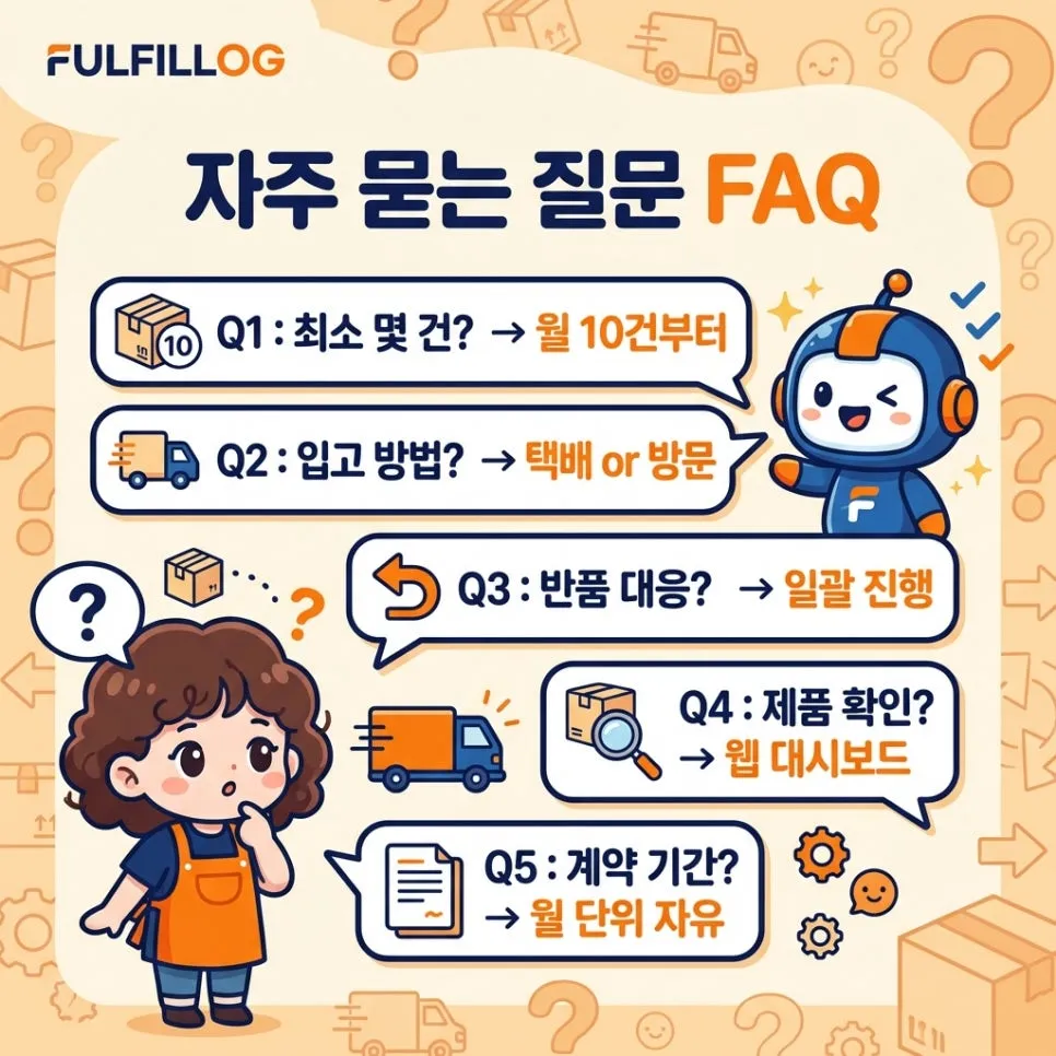 경남 택배대행자주 묻는 질문 설명 이미지