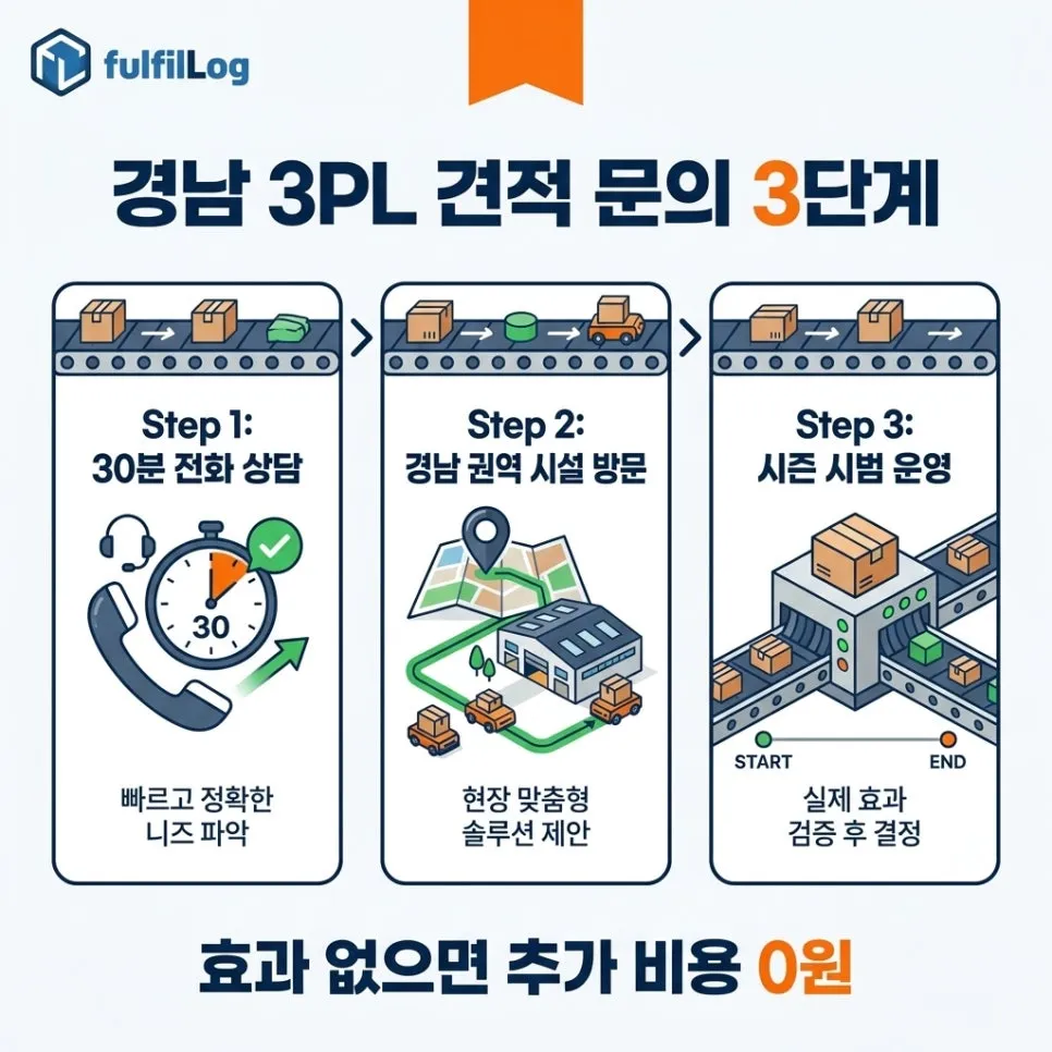 경남 3PL견적 문의 설명 이미지