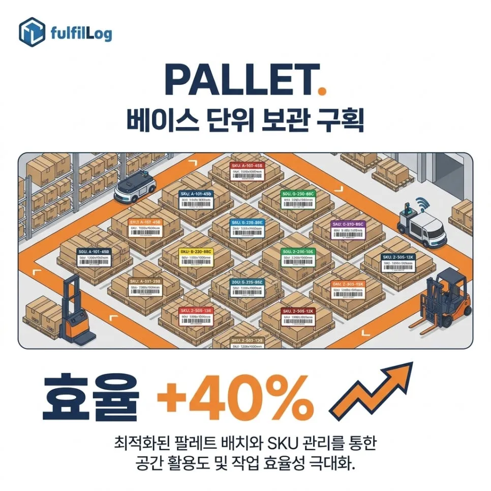 단계 1. 베이스 단위 보관 구획 설명 이미지