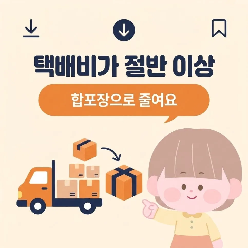 피킹·패킹비와 택배비 — 가장 큰 덩어리 설명 이미지