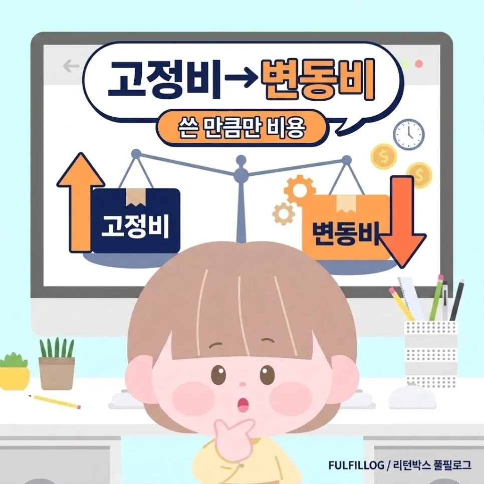 위탁하면 고정비가 변동비로 바뀝니다 설명 이미지