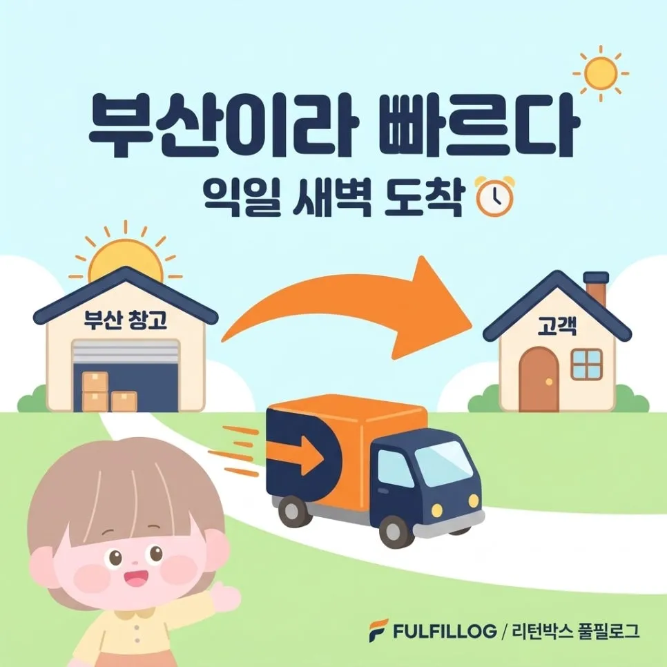 부산이라 하루가 더 빨라요 설명 이미지
