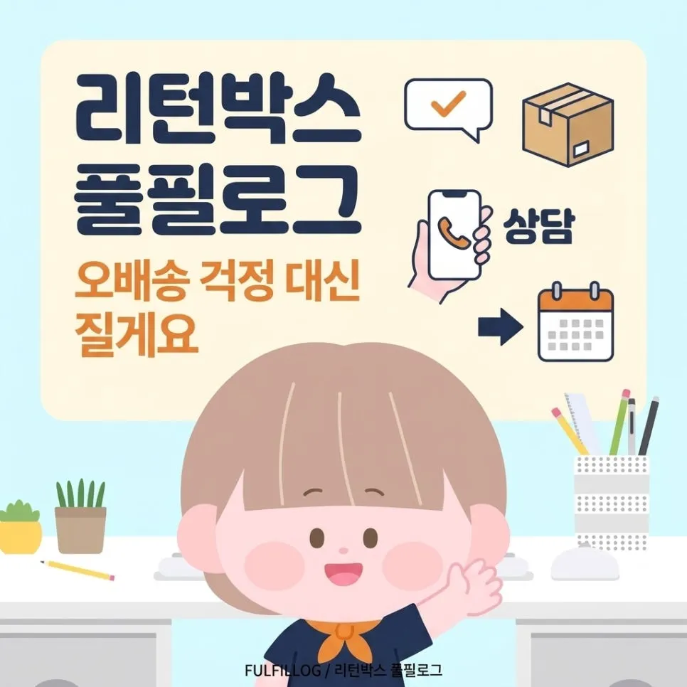 오배송 걱정, 이제 저희가 대신 질게요 설명 이미지