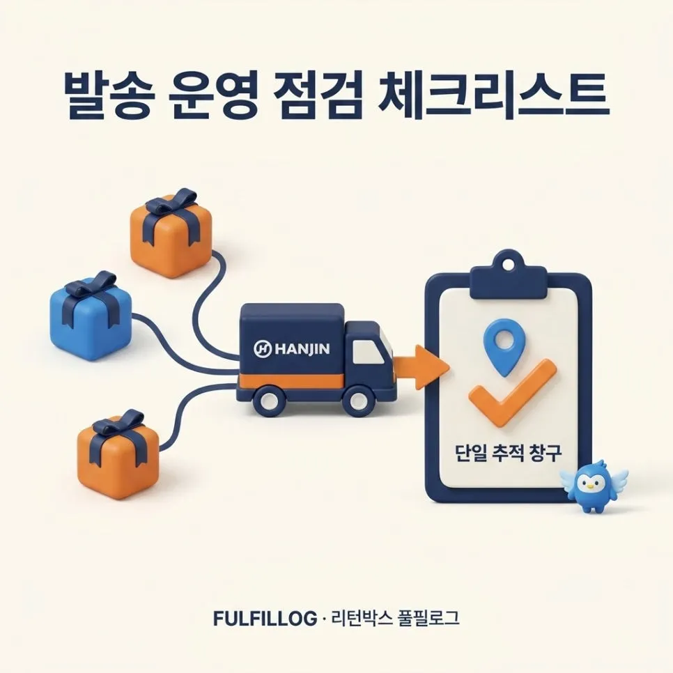 발송 운영 점검 체크리스트 설명 이미지