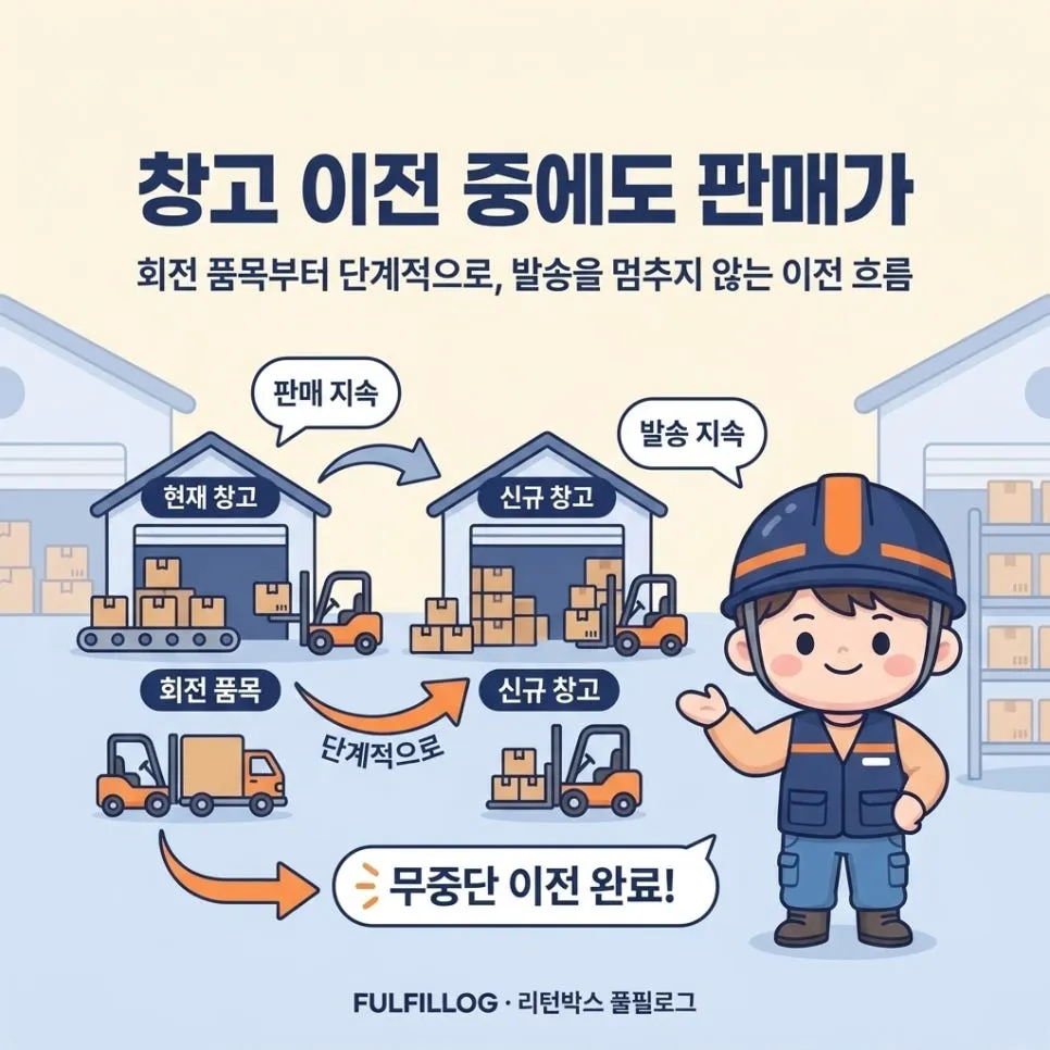 경남 3PL 창고 옮길 때 무중단 이전 순서 (2026) 설명 이미지