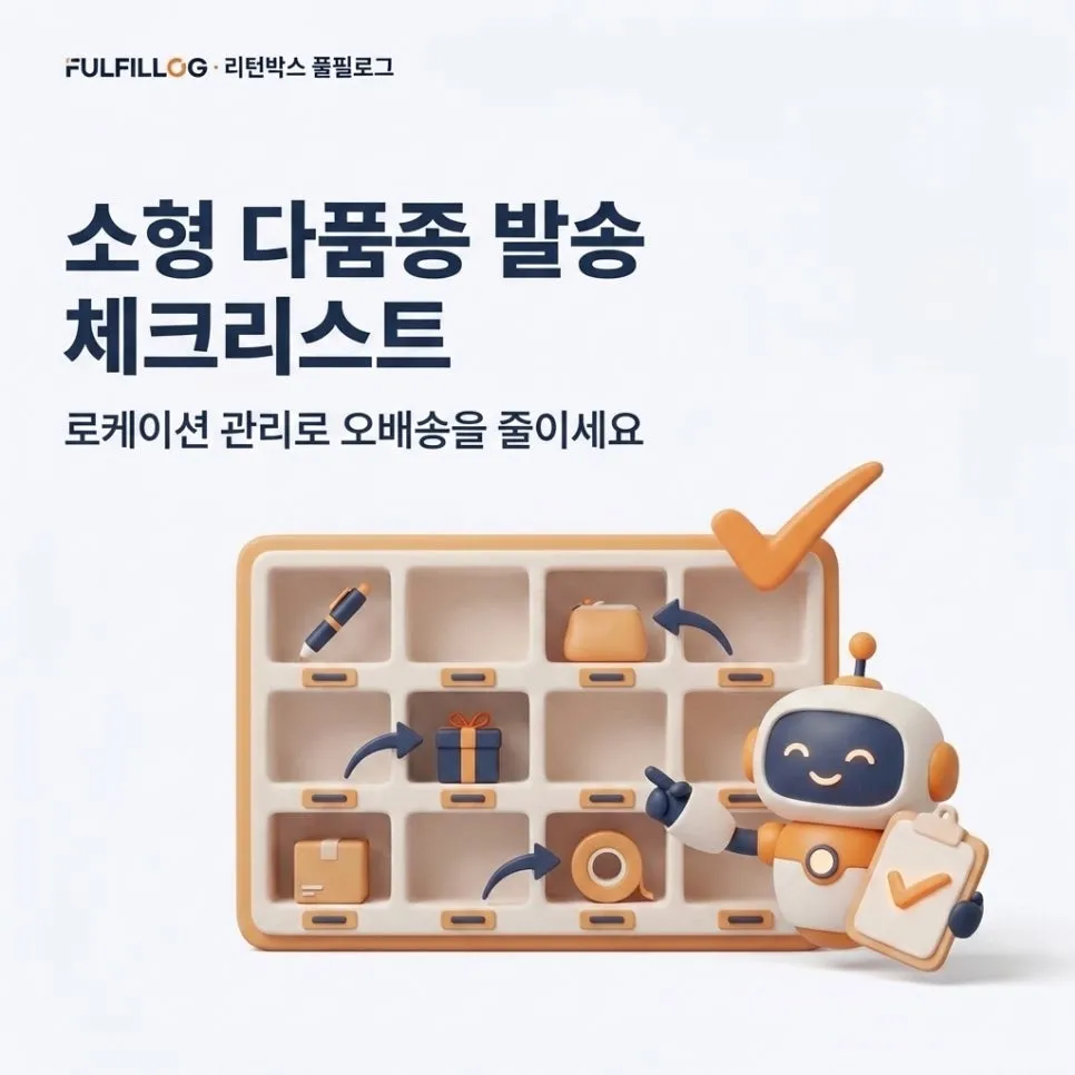소형 다품종 발송 체크리스트 설명 이미지
