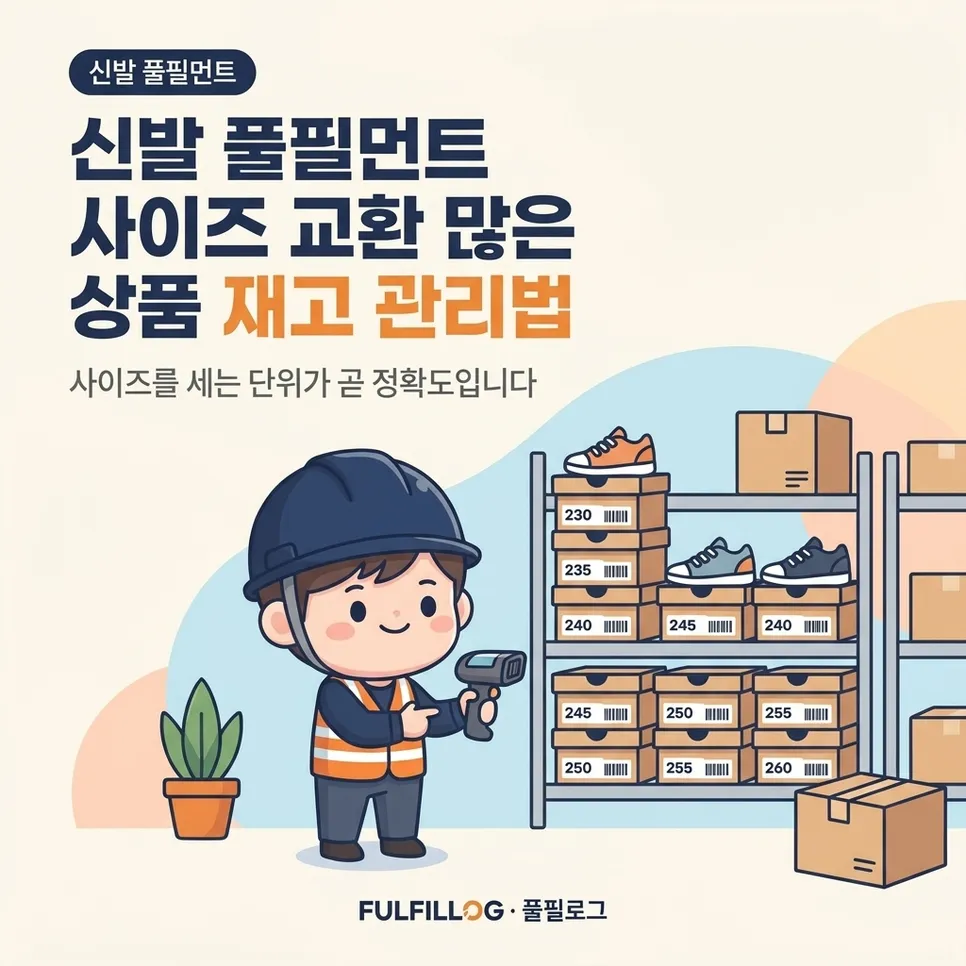 신발 풀필먼트 사이즈 교환 많은 상품 재고 관리법