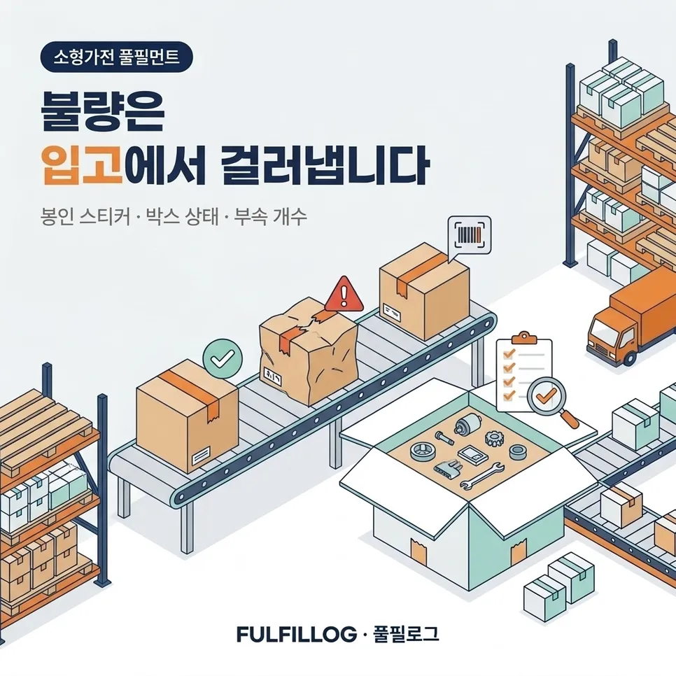 결함 회수를 줄이는 입고 검수 설명 이미지